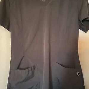 White cross scrub set. Black. Medium